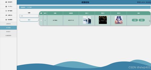 基于SSM與Vue的動漫論壇系統 計算機畢業設計中的電腦動畫設計實現